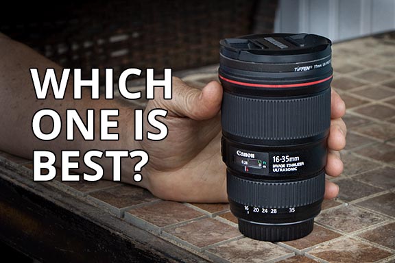 There are 3 modern versions but which Canon 16-35mm lens is best. Helpful side by side comparison of the specs that matter. Helpful Canon EF 16-35mm lens guide