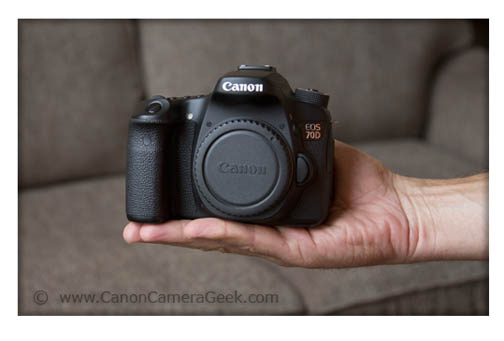 Read and consider theses Canon EOS 70d Dimensions before you buy.  Here's the most important thing to know about the size and weight of the Canon 70D