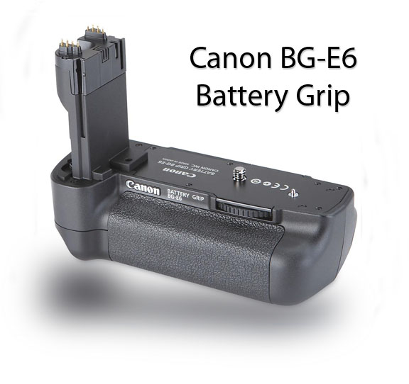 Diagonal View of BG-E6 Battery Grip