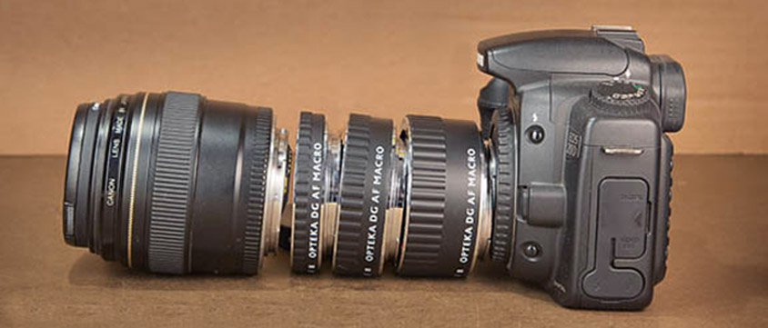 3 Extension Tubes for Canon DSLR Camera