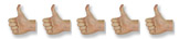 5 thumbs up rating on this camera bag