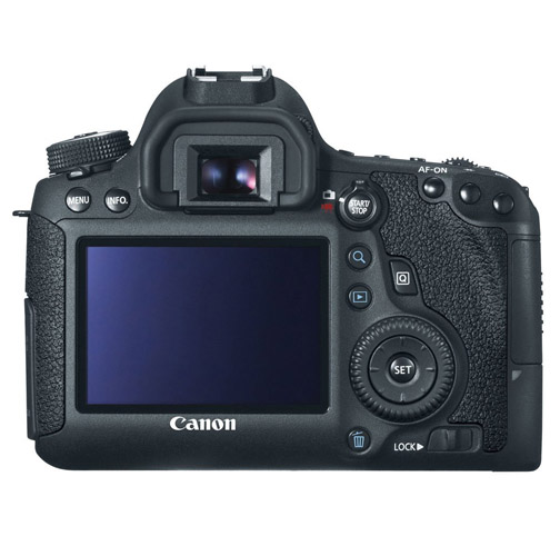 Back of Canon EOS 6D Camera