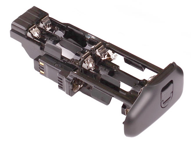 Battery tray for inserting AA batteries into Canon 70D grip