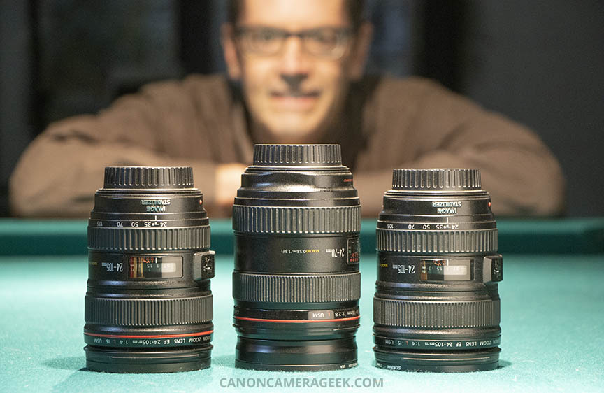 Canon 24-105 versus 24-70 lens