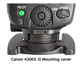 Canon 430Ex II Mounting Lever