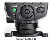 Canon 580ex-II foot locking lever