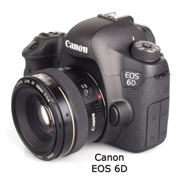 Canon EOS 6D Camera With Lens Attached