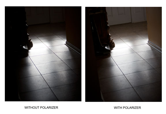 Canon 70-200 Polarizing filter-Reflection Comparison