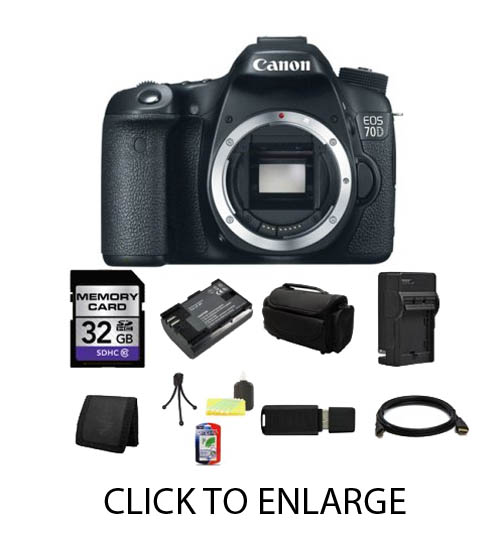 Canon 70D bundle without any lenses