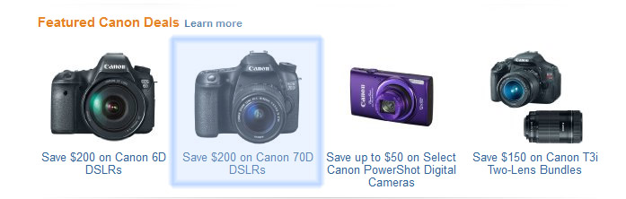 Canon 70d deal Advertisement