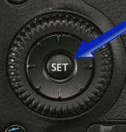 Canon 70D set button