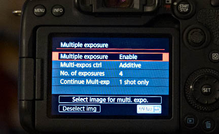 Canon 90D merged interval photos