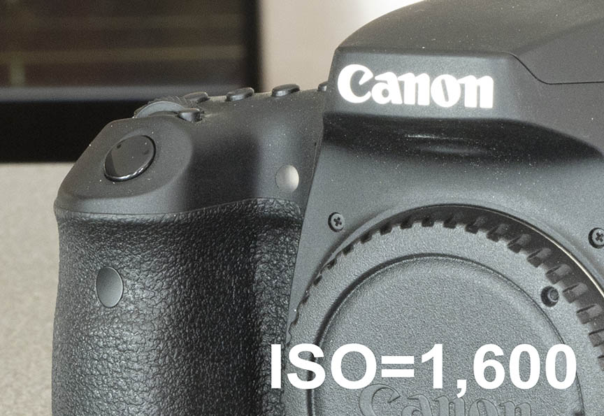 Canon EOS R ISO 1600 noise test