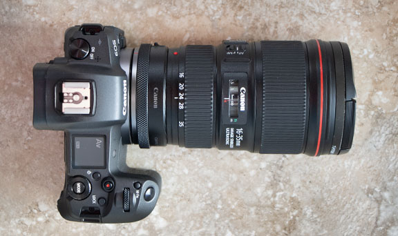 Canon R camera + 16-35mm f/4.0 lens