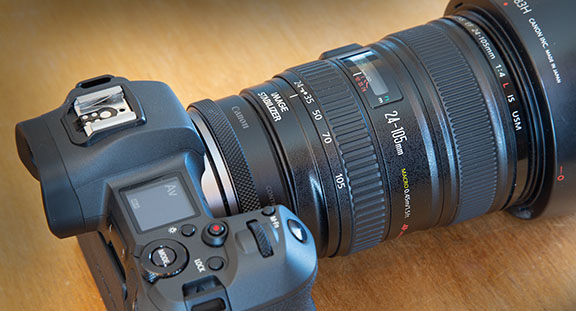 Canon 24-105mm lens + Canon EOS R camera