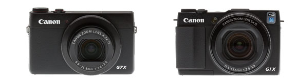 Canon G7X vs G1X Mark II