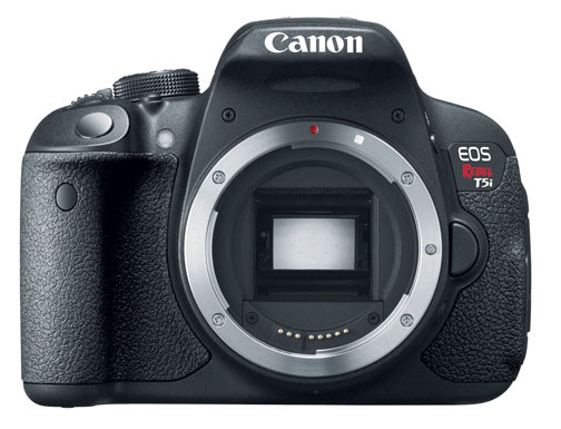 The Canon Rebel t5i sells for less than 750 Dollars.