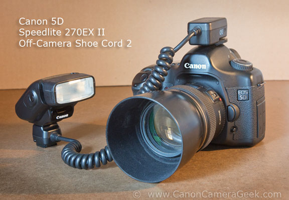 Canon Speedlite 270EX-II with remote cord