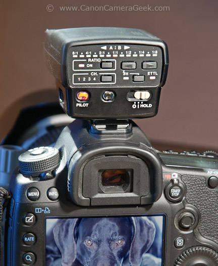 Canon Speedlite Transmitter + Canon 5D Mark III