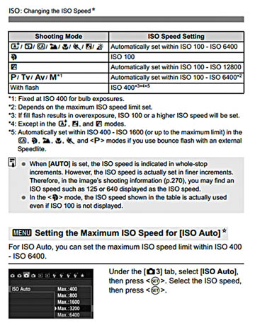 Canon T5i (700D)Maximum ISO Settings on Automatic