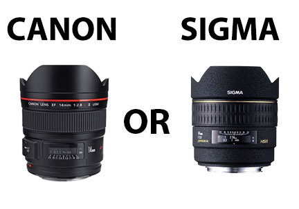 Canon or Sigma wide angle lens
