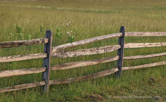 Photograph of One of the Fences at the Gettysburg Battlefield