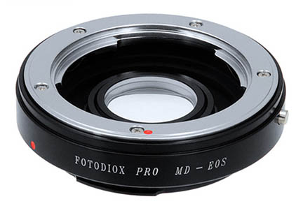 Minolta lens to Canon EF camera adapter