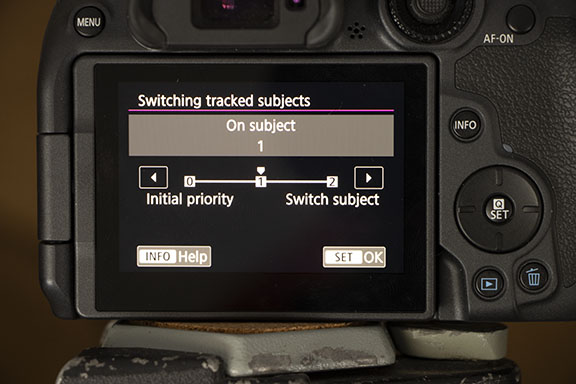 R7 Tracking switching sensitivity