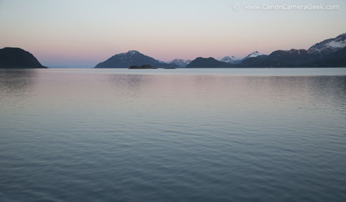 Glacier Bay - Rainbow Sunset - Canon 5D Mark II