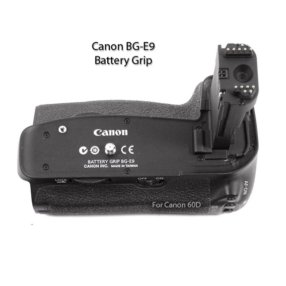 Top View of Canon BG-E9 Battery Grip