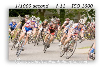 Bike race shot with Canon 70-200mm f/2.8 lens