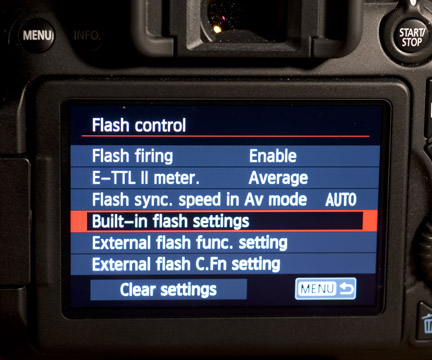 canon 70d menu settings