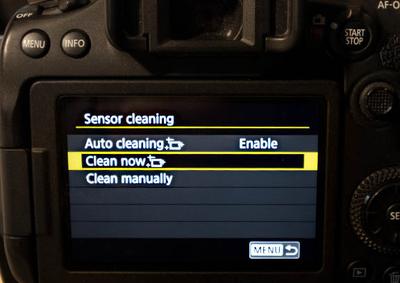 Canon 90D Sensor Cleaning Options