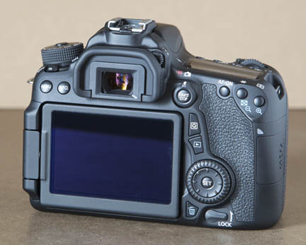 Back of Canon EOS 70D body