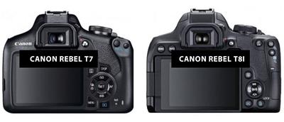 Canon Rebel t7 Vs t8i Battery Comparison