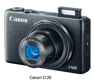 Front view of Canon S120