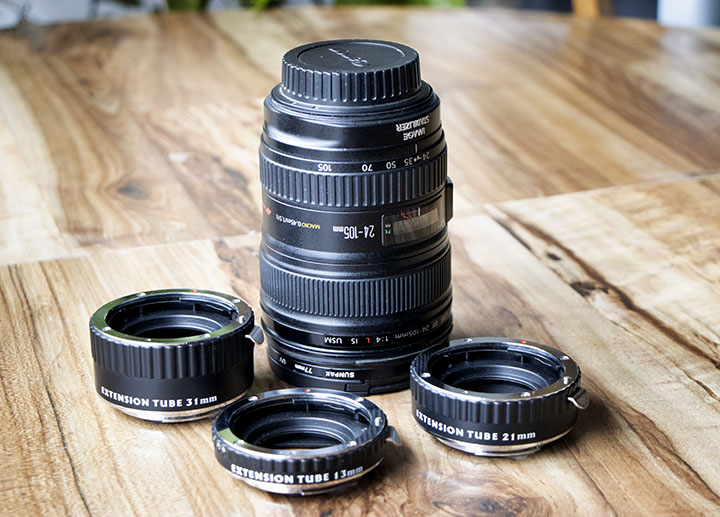 Extension tubes for Canon lenses