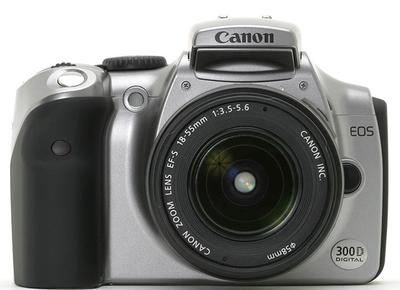 <br>Canon Rebel 300D Kiss Camera<br>With Canon EF-S 18-55mm kit lens<br><br>