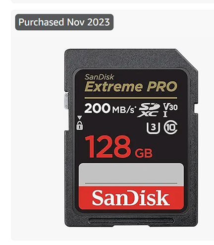 My First R6 M2 Memory Card