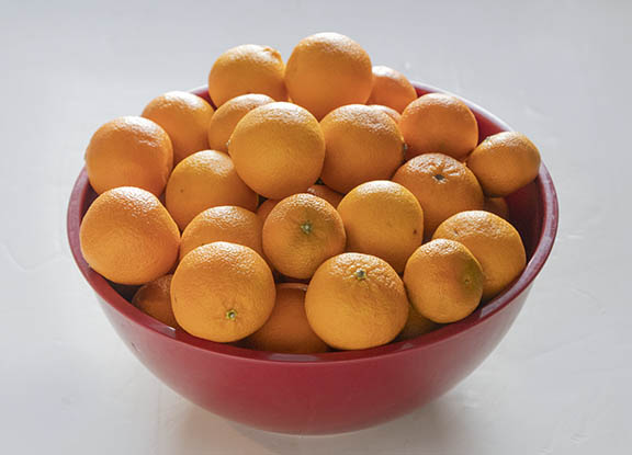 Food photography oranges