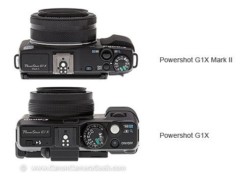 Canon G1x Mark II vs G1X-Side By Side Comparison of Canon G1X Cameras