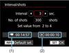 Canon R50 Intervalometer Settings