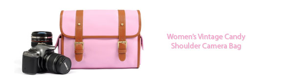 Woman's Pink Camera Bag Woman's Pink Camera Bag