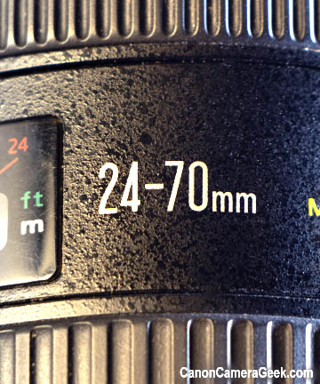 24-70mm zoom range lens