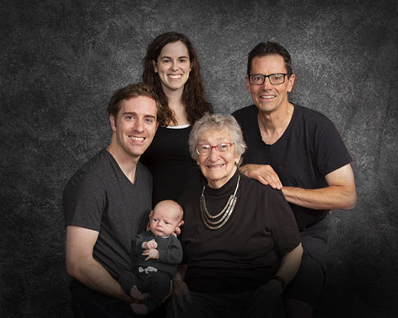 4 generation family portrait