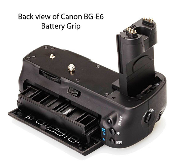 Canon BG-E6 Battery Grip Slide-in Tray