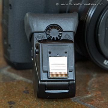 Bottom of Powershot G1X Mark II Electronic Viewfinder