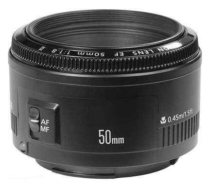 Canon 50mm f1.8 II lens