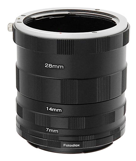 Stack of connected extension tubes