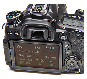 Canon EOS 70D Touch-screen LCD